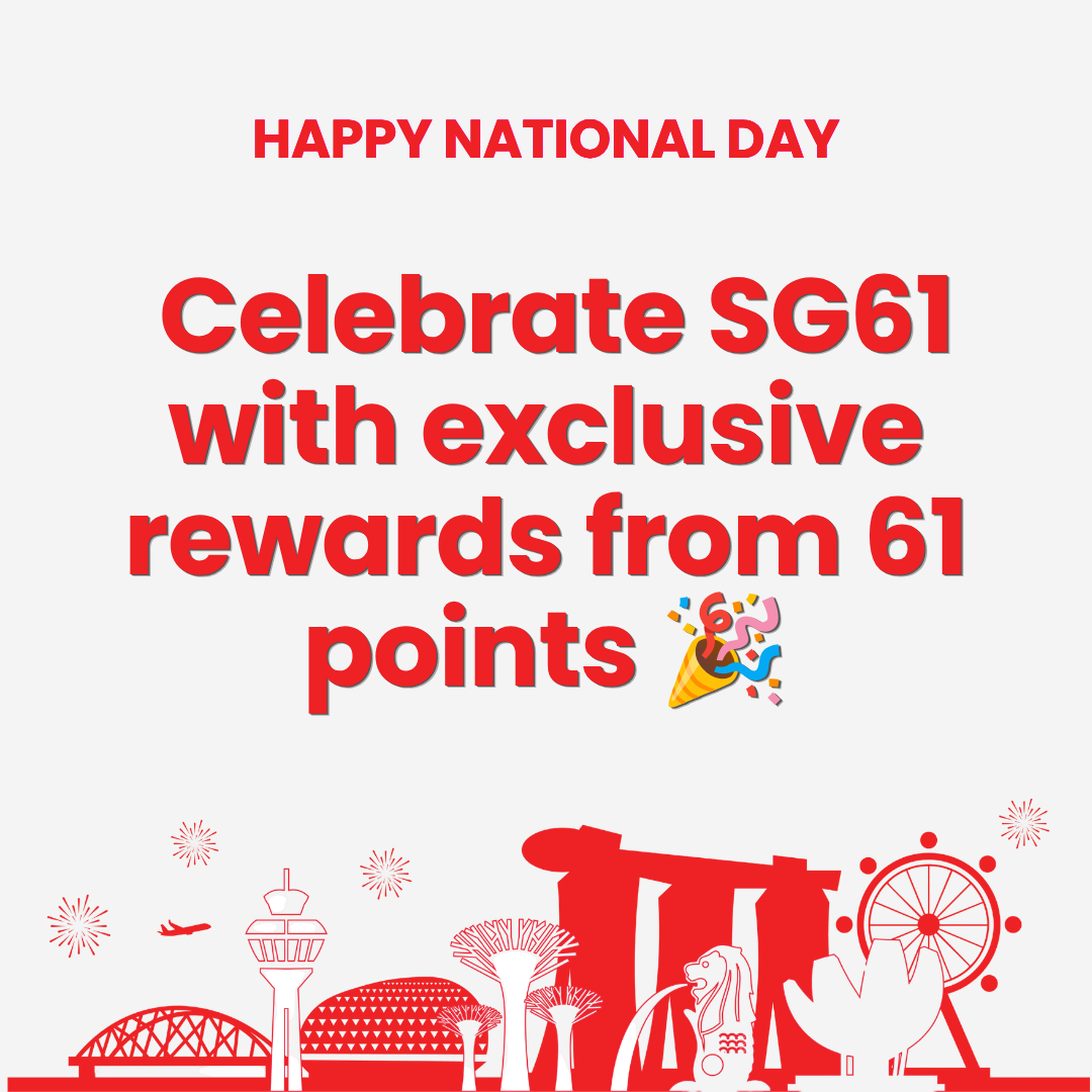 Celebrate SG61 with Exclusive Rewards